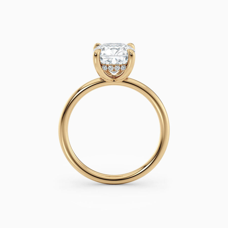 Harlow | Cushion Hidden Halo Engagement Ring