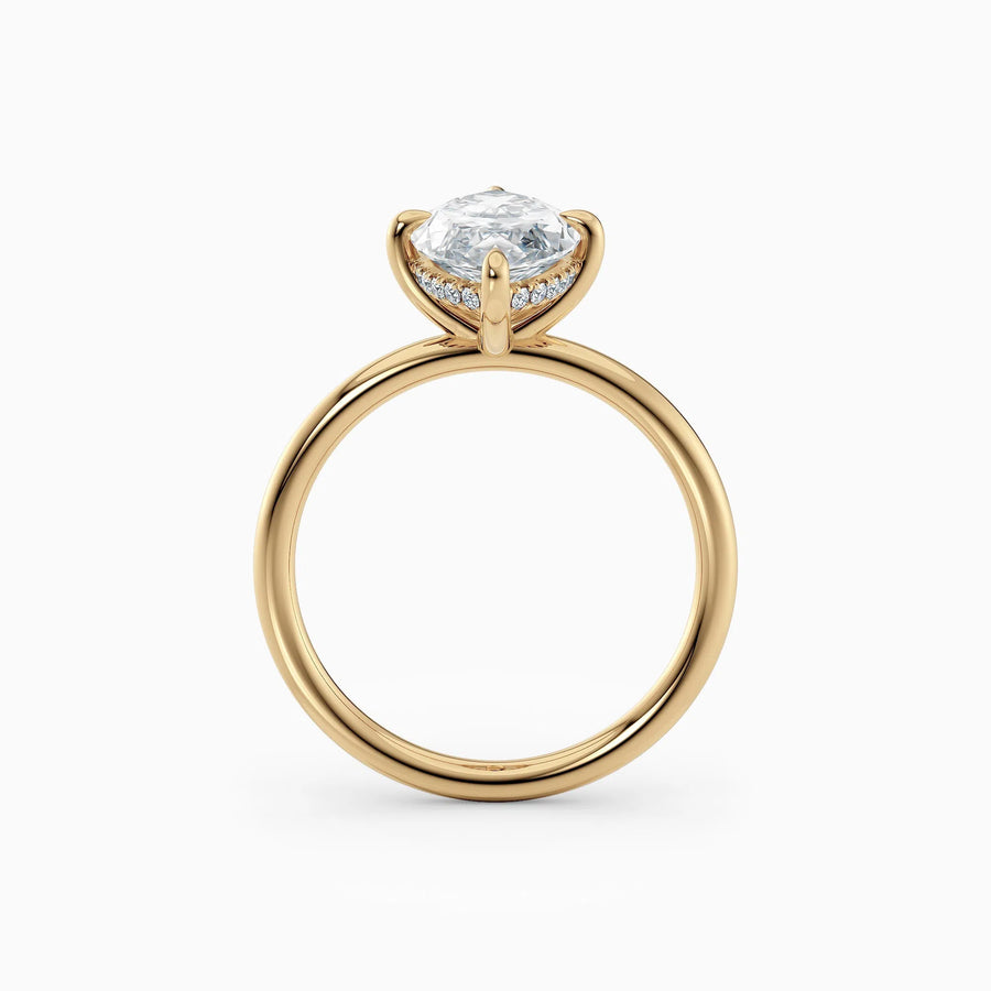 Harlow | Marquise Hidden Halo Engagement Ring