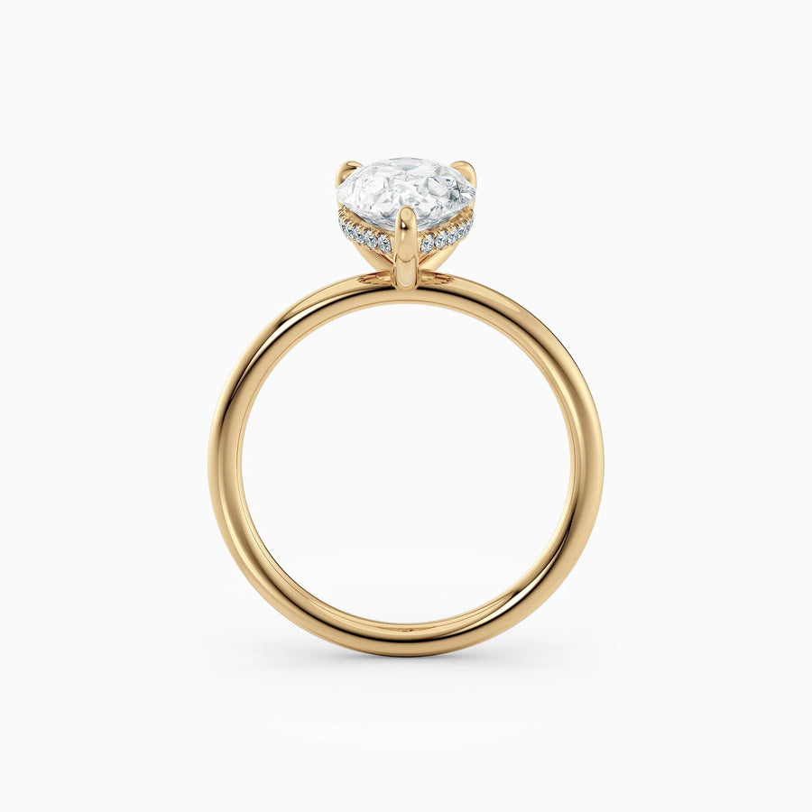 Harlow | Pear Hidden Halo Engagement Ring