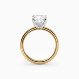 Abby | Cushion Solitaire Tapered Band Engagement Ring