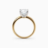 Lolo | Thin Cushion Cut Solitaire Engagement Ring
