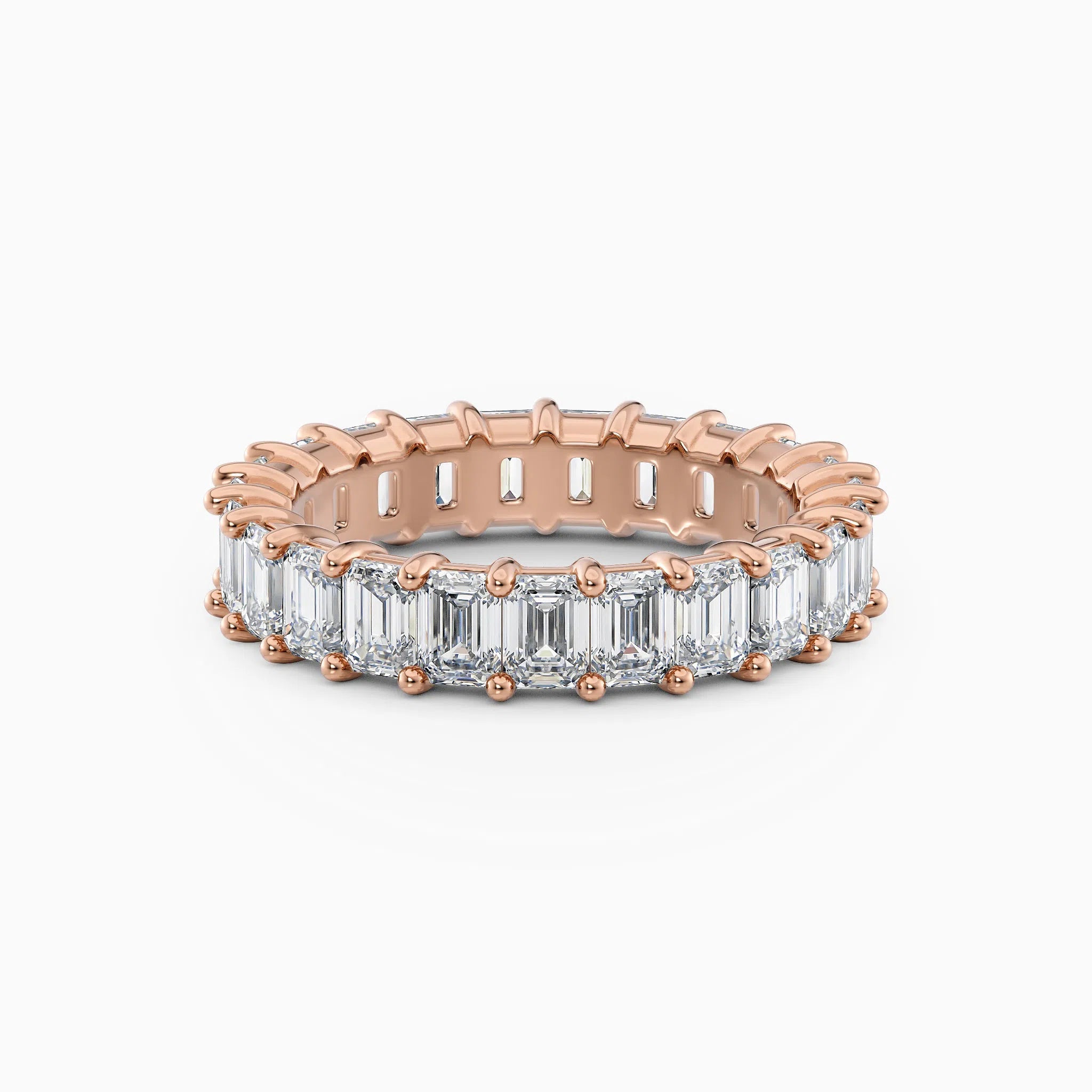 Emerald Cut Eternity Band