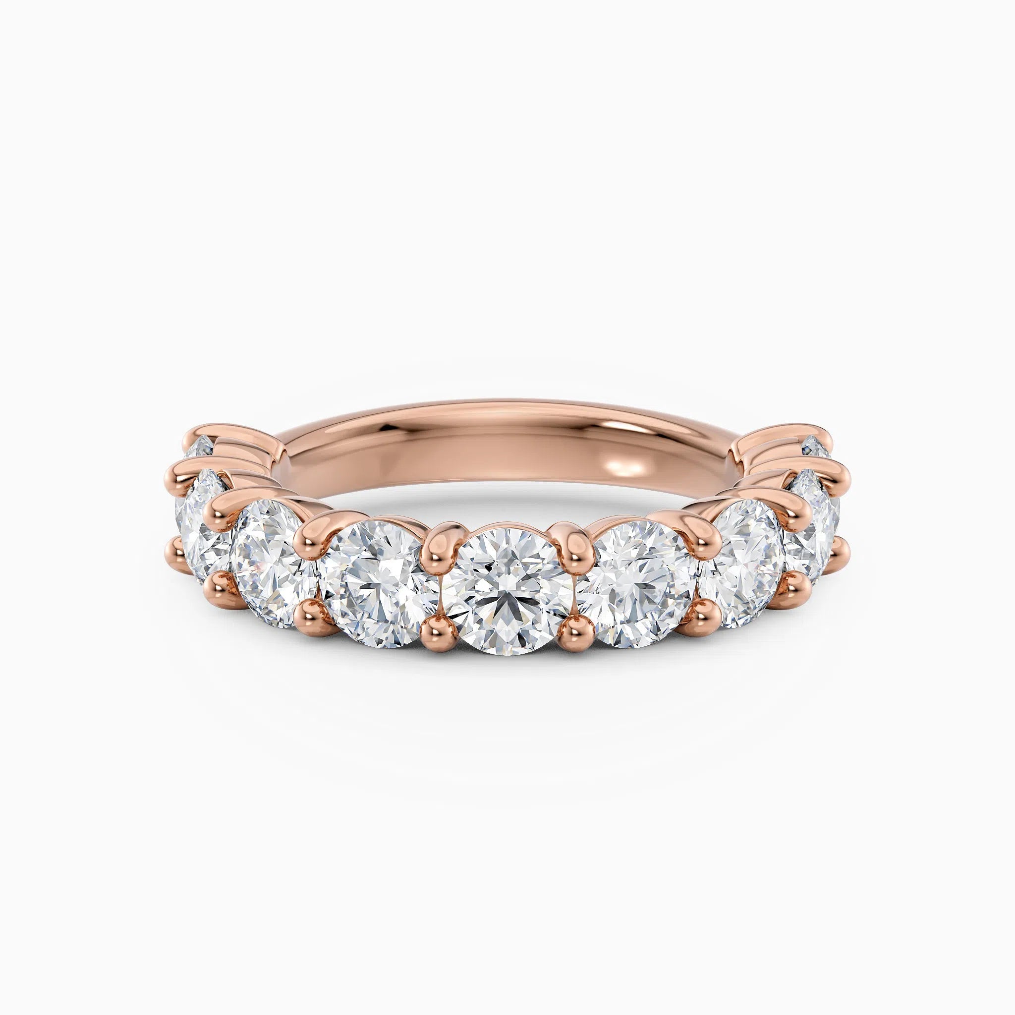 4.5mm Three Quarters Diamond Wedding Band