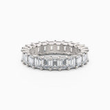 Emerald Cut Eternity Band