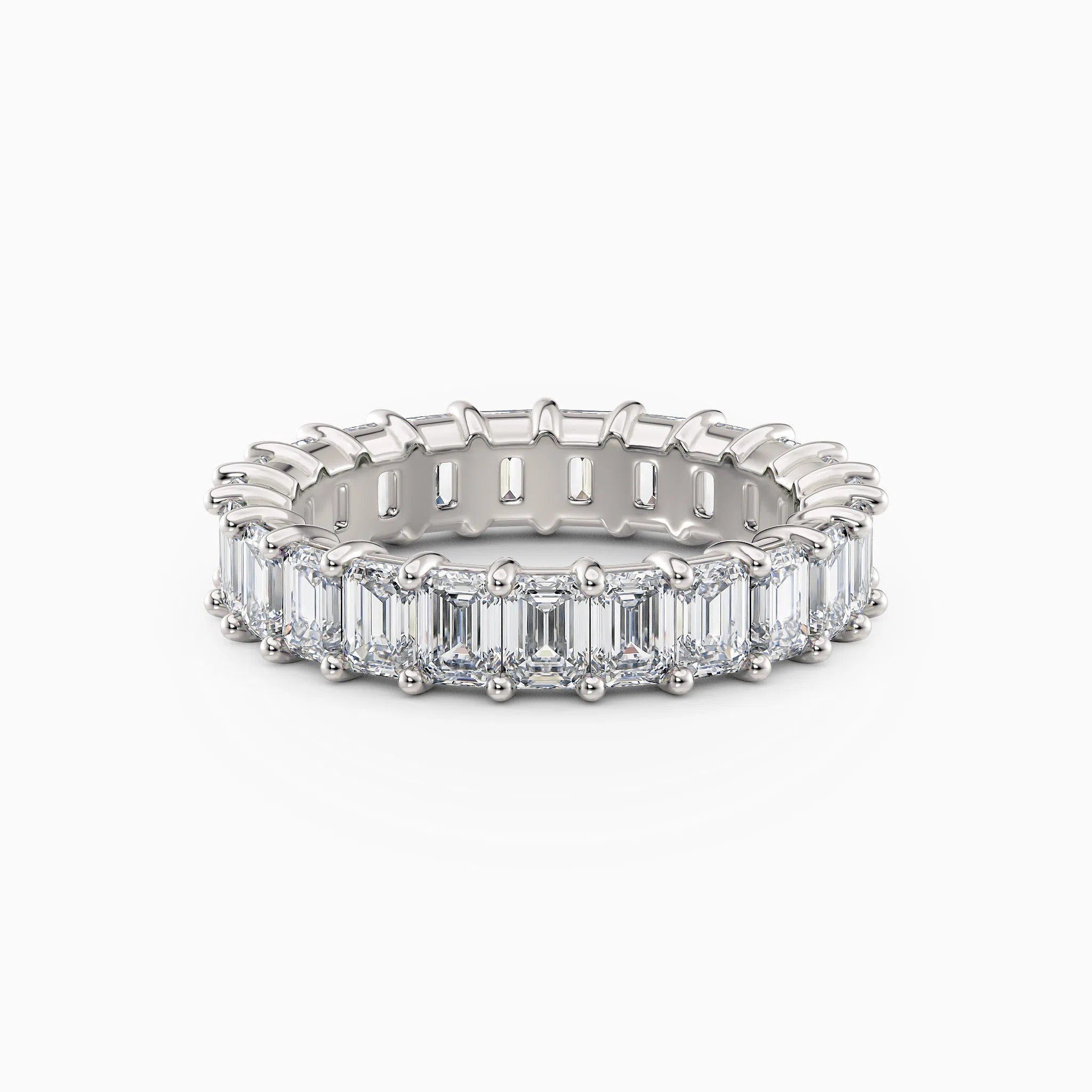 Emerald Cut Eternity Band