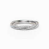 Twisted Diamond Wedding Band