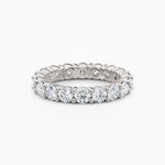 3.5mm Round Diamond Eternity Wedding Band