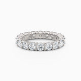 3.5mm Round Diamond Eternity Wedding Band