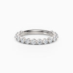 2.5 mm Single Prong Round Diamond Eternity Wedding Band