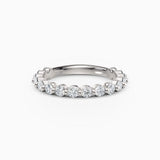 2.5 mm Single Prong Round Diamond Eternity Wedding Band