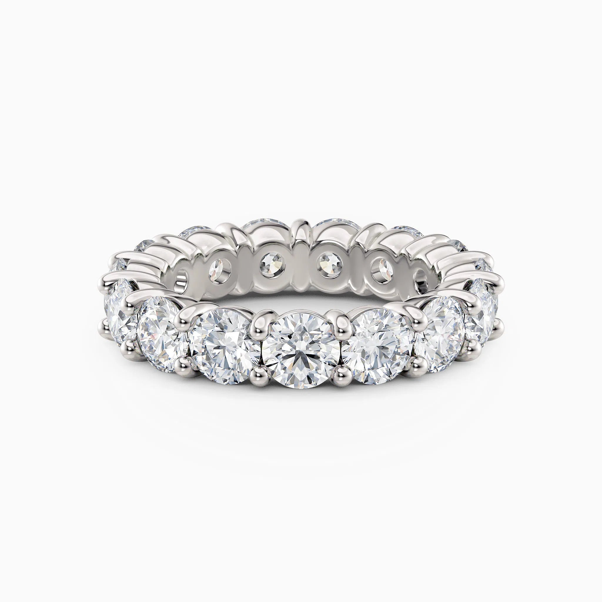 4.5mm Round Diamond Eternity Wedding Band