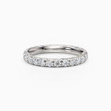 2.4mm French Cut Eternity Wedding Band