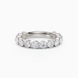3.2mm Single Prong Round Diamond Eternity Wedding Band
