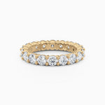 3.5mm Round Diamond Eternity Wedding Band