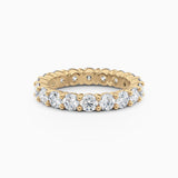 3.5mm Round Diamond Eternity Wedding Band