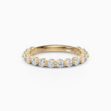 2.5 mm Single Prong Round Diamond Eternity Wedding Band