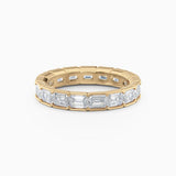 Emerald Cut End-to-End Diamond Eternity Wedding Band