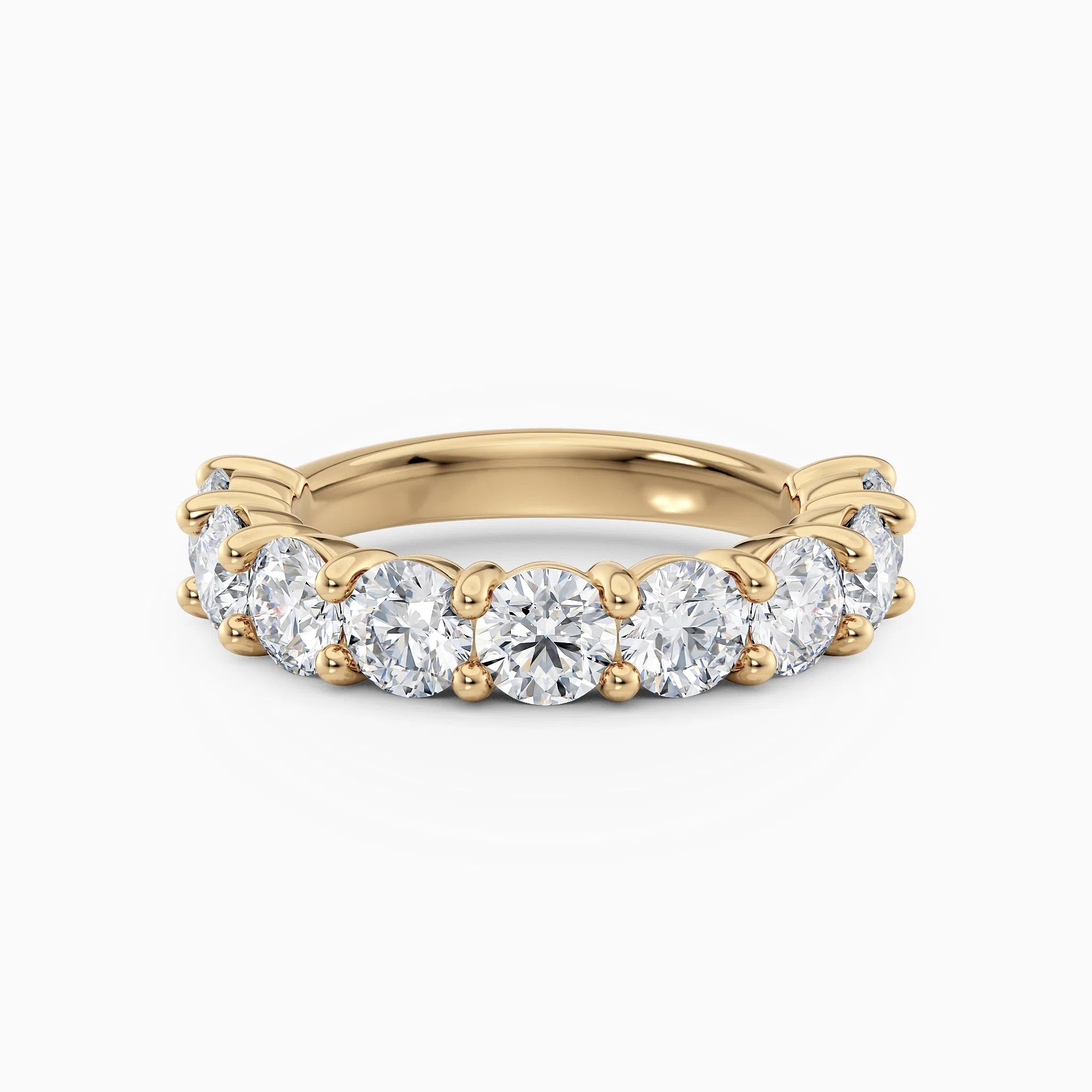 4.5mm Three Quarters Diamond Wedding Band