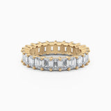 Emerald Cut Eternity Band