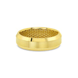 Men's Beveled Edge Gold Wedding Ring