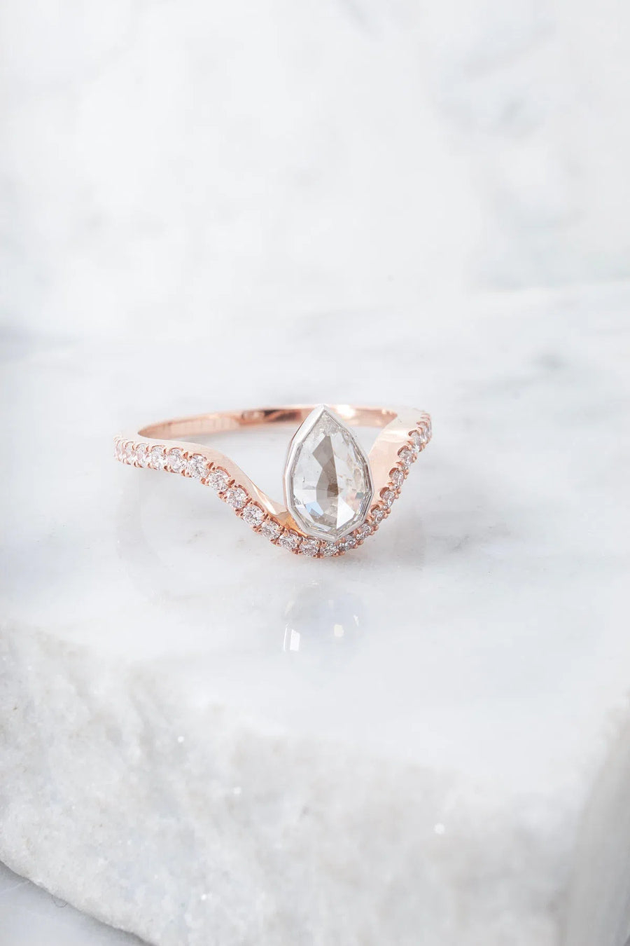 .63ct Geo Pear Cut Diamond Ring-Honey Jewelry Co-Honey Jewelry Co