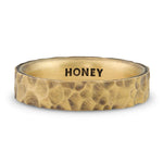Hammered Gold Wedding Band - 5mm