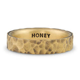 Hammered Gold Wedding Band - 5mm