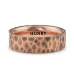 Hammered Gold Men's Wedding Band