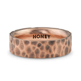 Hammered Gold Men's Wedding Band