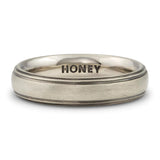 Men's Stripe Wedding Ring - 5mm