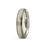 Men's Stripe Wedding Band - 5mm Gold