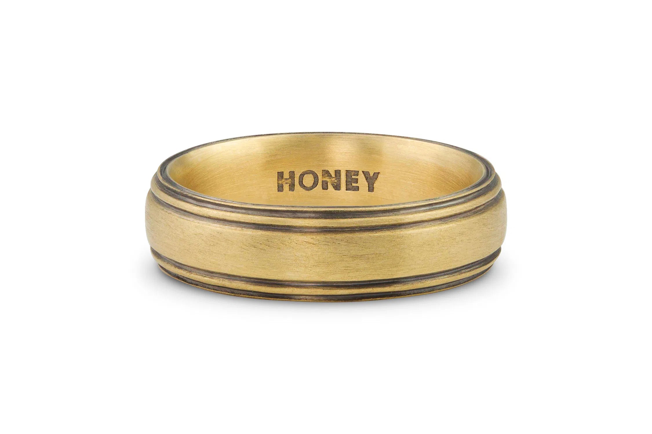 Men's Striped Wedding Ring