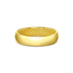 Men's Half Round Wedding Ring - Gold 5mm
