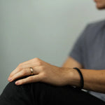 Men's Striped Gold Wedding Band - 6.5mm