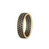 Men's Mesh Honeycomb Wedding Band - 6.5mm-Honey Jewelry Co-Honey Jewelry Co