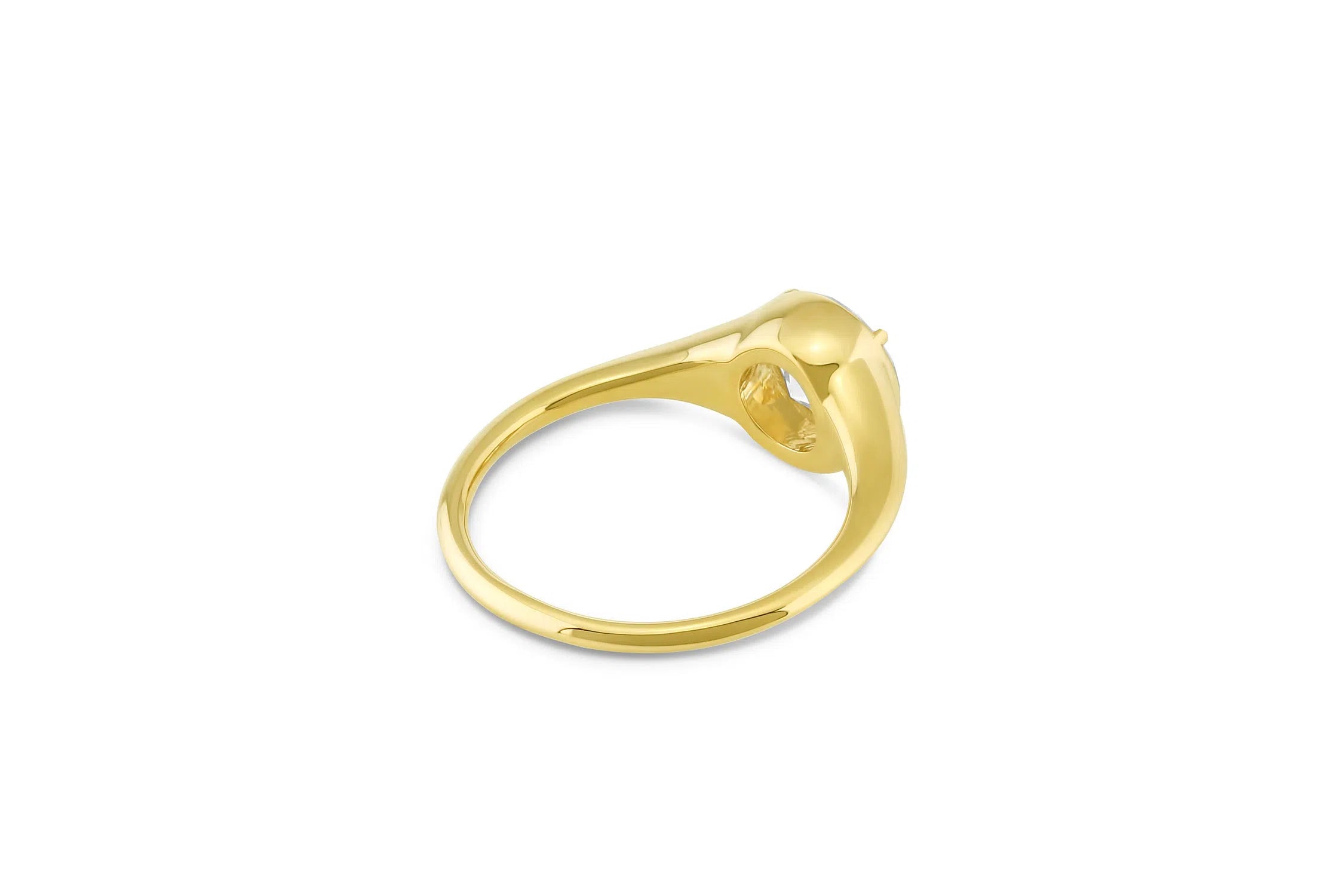 Alyssa | Diamond Accent Solitaire Engagement Ring-Honey Jewelry Co-Honey Jewelry Co