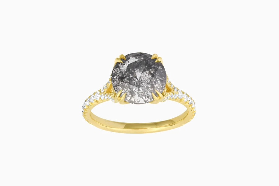 Samantha 3ct Salt & Pepper Diamond Ring