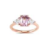 1.76ct Elongated Cushion Pink Spinel Ring
