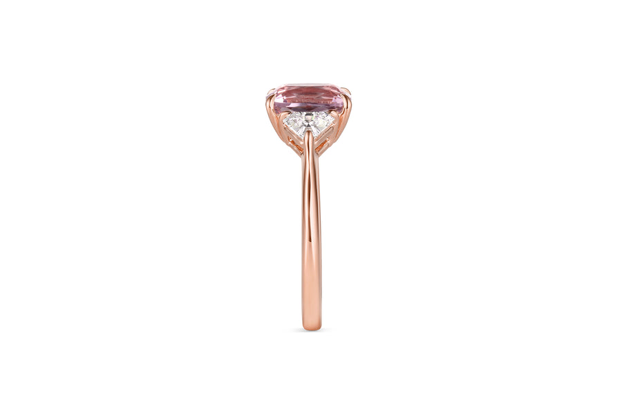 1.76ct Elongated Cushion Pink Spinel Ring