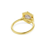 2.20ct Hexagon Salt & Pepper Diamond Engagement Ring