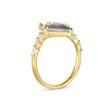 1.58ct Kite Salt & Pepper Diamond Engagement Ring