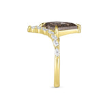 1.58ct Kite Salt & Pepper Diamond Engagement Ring