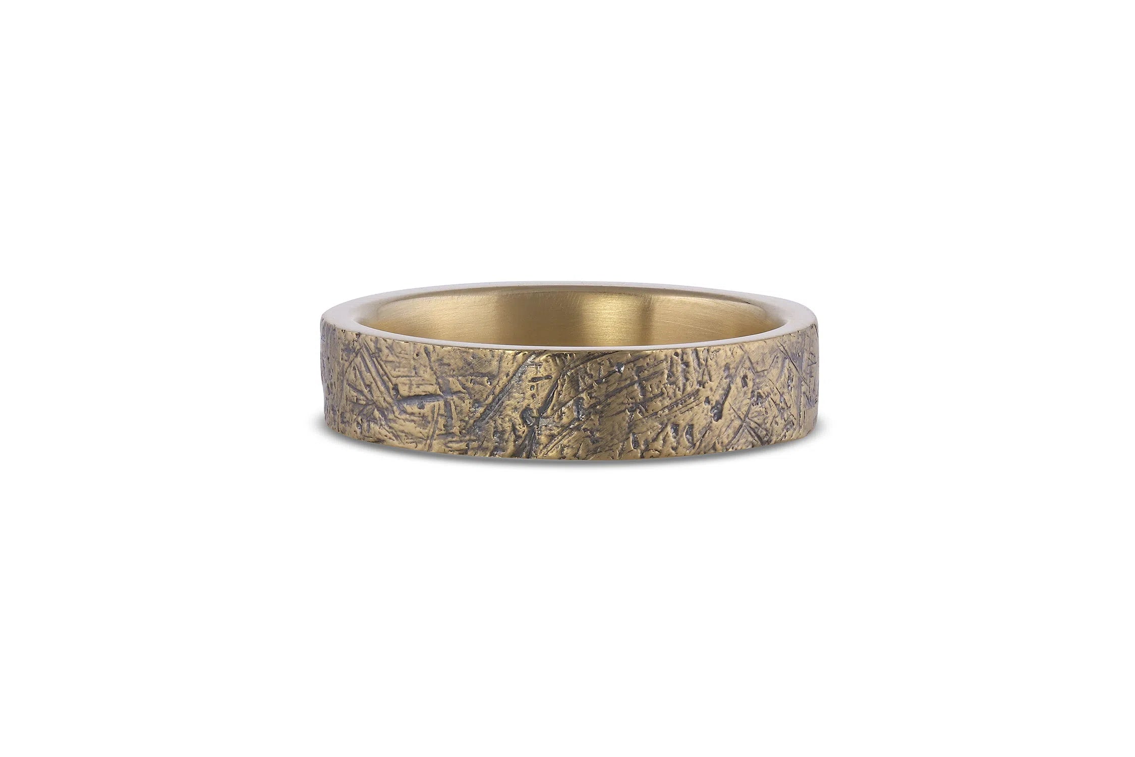 Distressed Wedding Band - 5mm-Honey Jewelry Co-Honey Jewelry Co