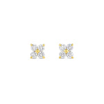 Petite 4-Stone Lab-Grown Diamond Stud Earrings