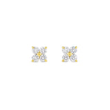 Petite 4-Stone Lab-Grown Diamond Stud Earrings