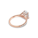 Samantha | Claw Prong French Set Pave Engagement Ring-Honey Jewelry Co-Honey Jewelry Co