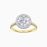 Sophia | Round Double Halo Engagement Ring-Honey Jewelry Co-Honey Jewelry Co