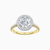 Sophia | Round Double Halo Engagement Ring-Honey Jewelry Co-Honey Jewelry Co