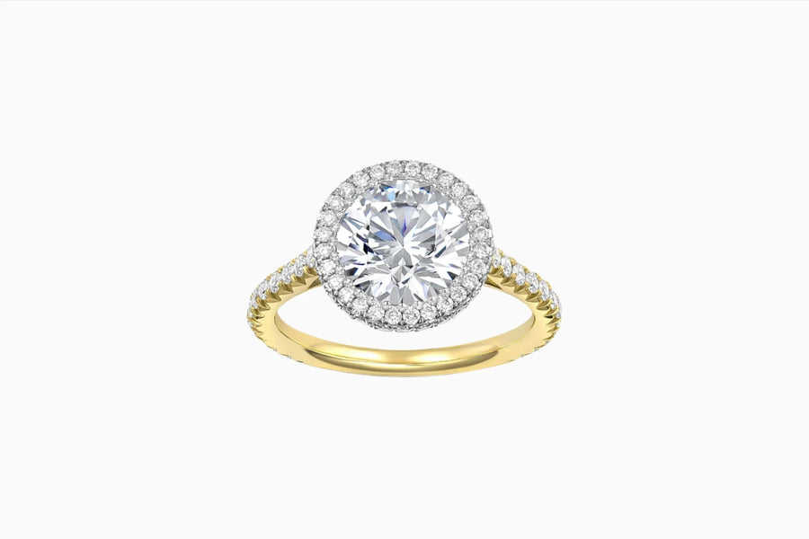 Sophia | Round Double Halo Engagement Ring-Honey Jewelry Co-Honey Jewelry Co