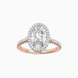 Sophia | Oval Double Halo Engagement Ring-Honey Jewelry Co-Honey Jewelry Co